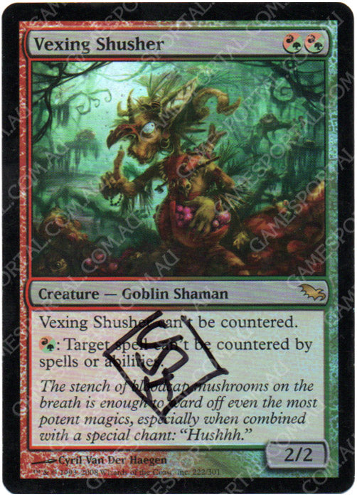 Vexing Shusher [Shadowmoor] - Near Mint Foil, Signed Cheap