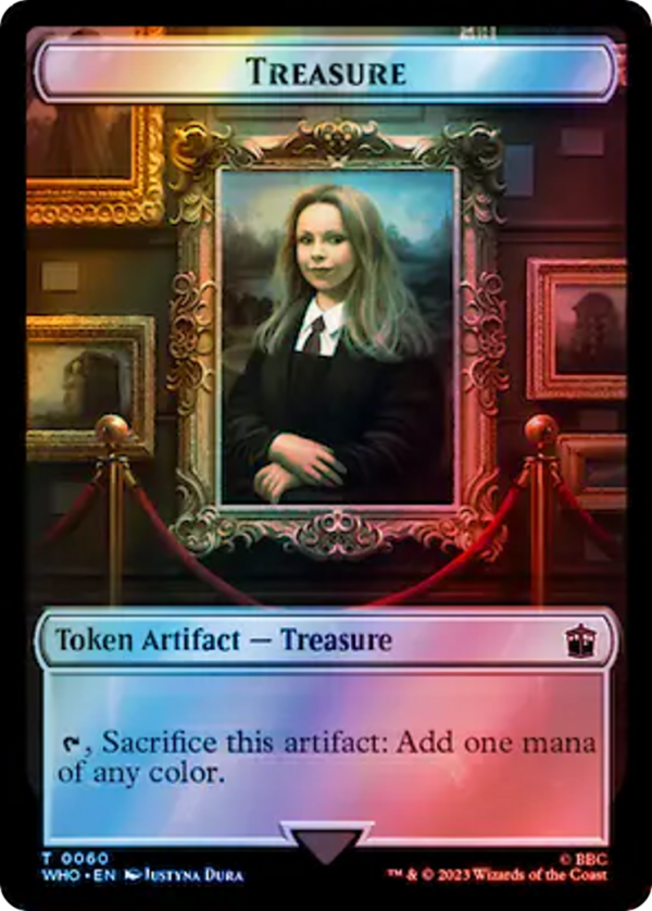 Warrior    Treasure (0060) Double-Sided Token (Surge Foil) [Doctor Who Tokens] Online now