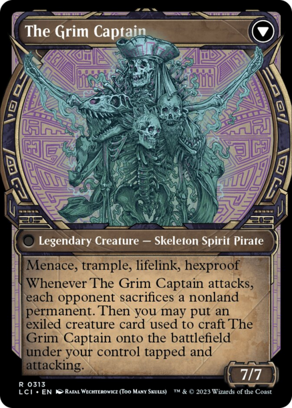 Throne of the Grim Captain    The Grim Captain (Showcase) [The Lost Caverns of Ixalan] For Sale