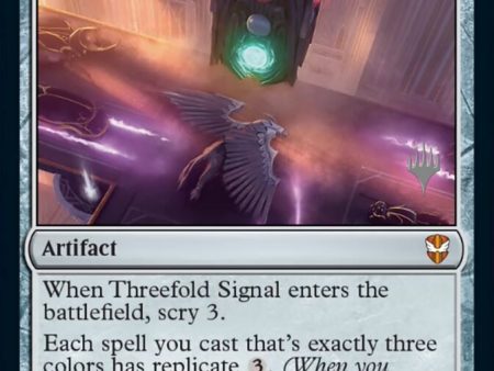 Threefold Signal (Promo Pack) [Streets of New Capenna Commander Promos] Sale