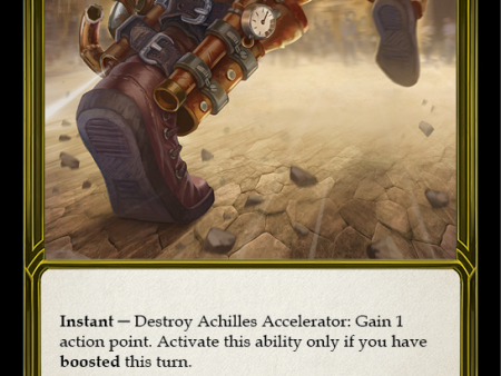 Achilles Accelerator (Golden) [FAB101] (Promo)  Cold Foil Cheap