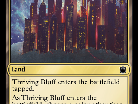 Thriving Bluff (Surge Foil) [Doctor Who] Online Hot Sale