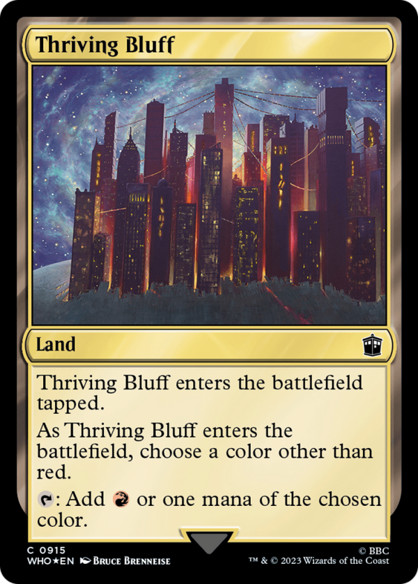 Thriving Bluff (Surge Foil) [Doctor Who] Online Hot Sale