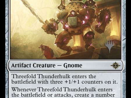 Threefold Thunderhulk (Promo Pack) [The Lost Caverns of Ixalan Promos] Hot on Sale