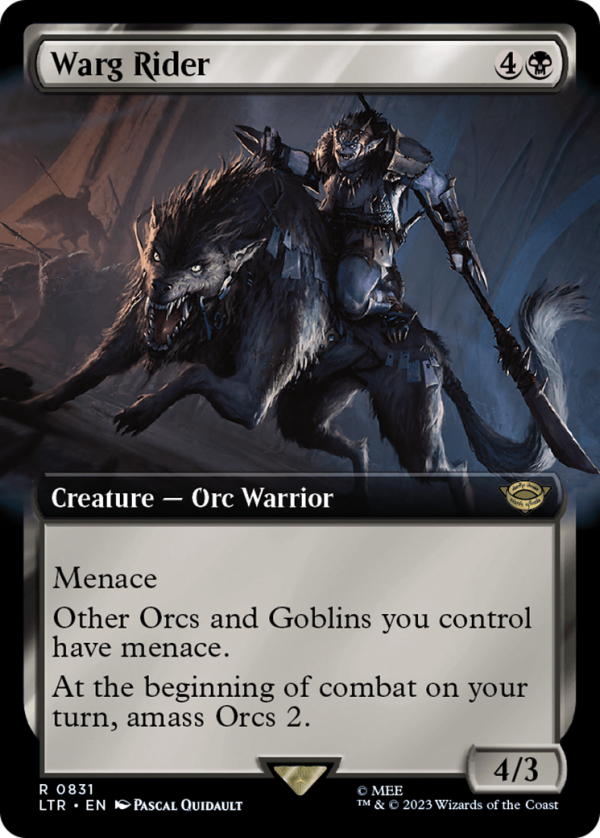 Warg Rider (Extended Art) [The Lord of the Rings: Tales of Middle-Earth] Cheap