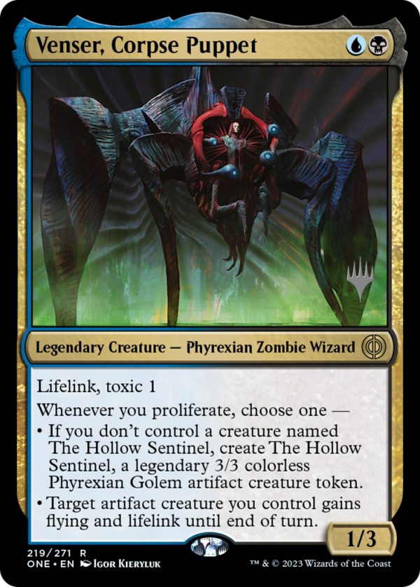 Venser, Corpse Puppet (Promo Pack) [Phyrexia: All Will Be One Promos] For Cheap