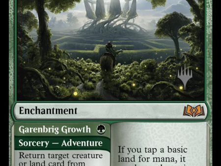 Virtue of Strength    Garenbrig Growth (Promo Pack) [Wilds of Eldraine Promos] Supply