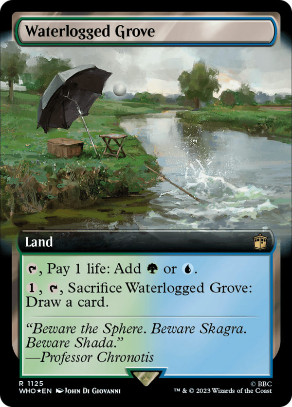 Waterlogged Grove (Extended Art) (Surge Foil) [Doctor Who] For Discount