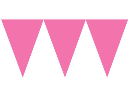 Bright Pink Pennant Banner For Sale