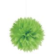 Kiwi Green Fluffy Tissue Decorations 3pcs Sale