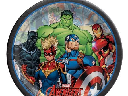 Marvel Avengers Powers Unite Round Paper Plates 9in, 8pcs Sale