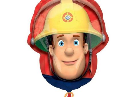 Fireman Sam Head SuperShape Foil Balloon 40x50cm Cheap