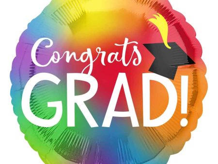 Colorful Graduation Jumbo Foil Balloon 71x71cm For Cheap