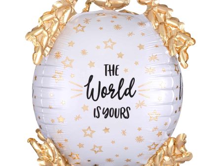 The World Is Yours UltraShape Balloon 40x50cm For Sale