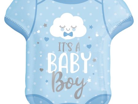 Baby Boy Onesie SuperShape Balloon 55x60cm on Sale